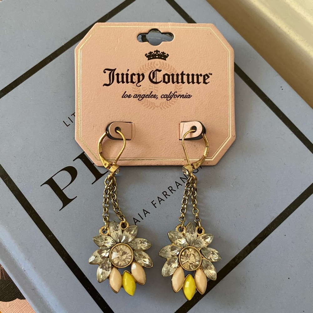 Juicy Couture Dangle Crystal Earrings